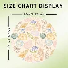 Flower And Flower Pattern Circular Mouse Pad - Anti Slip Rubber Base, Compact 7.87 Inch Diameter - Perfect For Daily Office Use, Mouse Pad, Single 47g - View 4