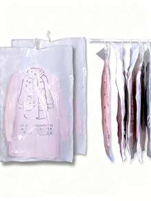 1PC/4PCS/5PCS Hanging Compression Bags, Hanging Vacuum Compression Bags, Hanging Vacuum Storage Bags, Hanging Compression Storage Bags, Hanging Compression Bags. - Multicolor - View 3