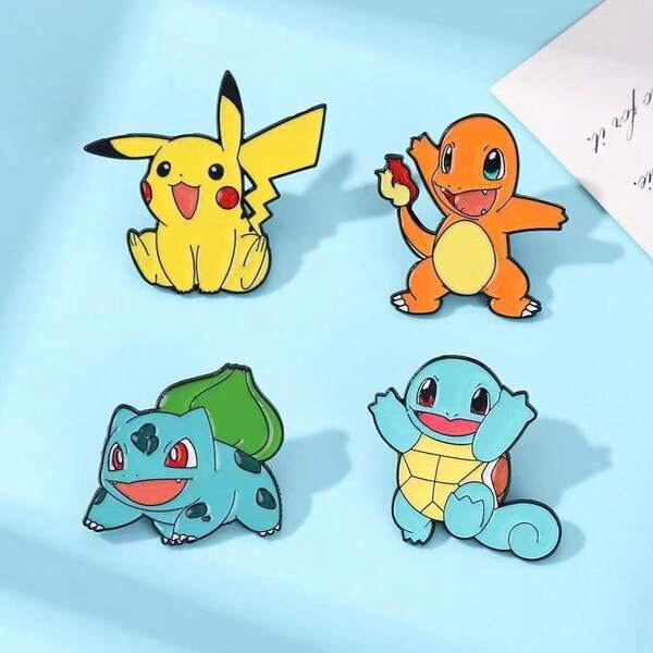 pokemon 1 Cute Pokémon Brooch Pins, Suitable For Backpacks And Bags, Cool Decoration Gift For Friends