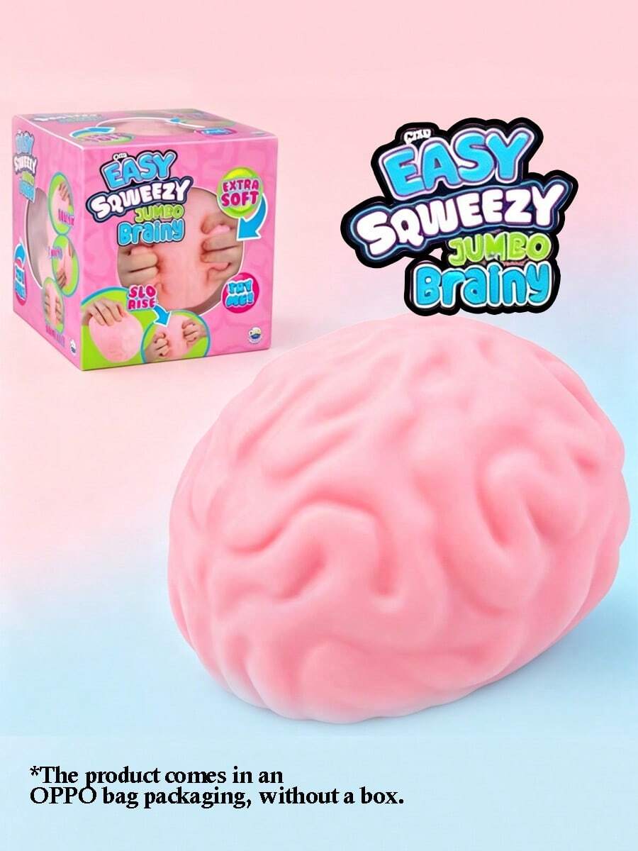1pc Brain Squeezable Toy - Soft, Compression-Resistant Pressure Rod Suitable For Teenagers And Adults, Slowly Rising Sensory Stress Relief Toy, Fun Gift For Autism Or As A Prank. - Multicolor - View 1