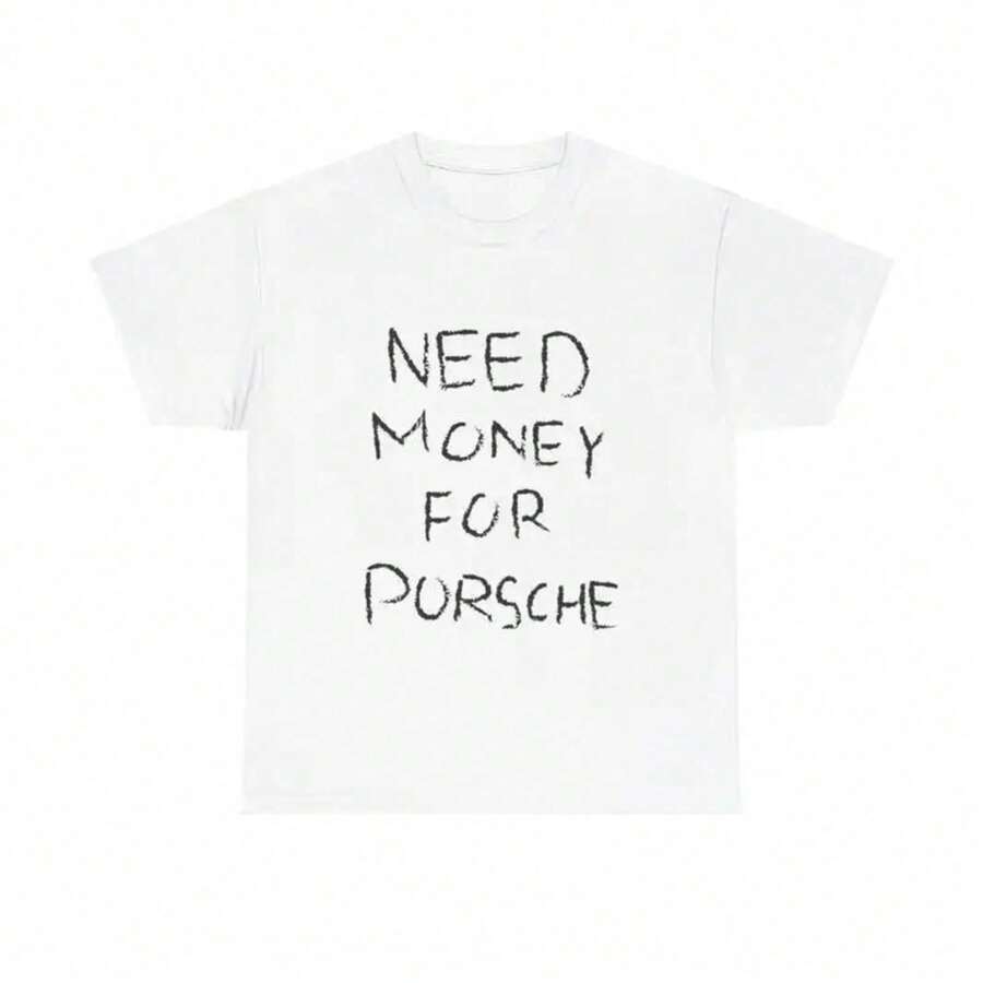 LXF2026[100% Algodón] Camiseta 'Need Money For ', Camiseta Gráfica de Corte Holgado, Camiseta Oversize de los 90, Camiseta de Moda, Camiseta de Memes, Camiseta de Sarcasmo, Camiseta Y2K, Camiseta Vintage para Hombres y Mujeres OY5GXIAM - Blanco - Ver 1