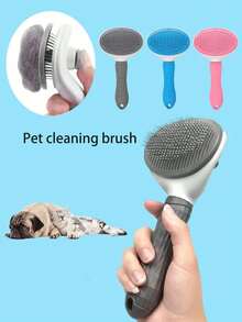 Pet Massage Comb, Pet Deshedding Grooming Brush, One-Click Undercoat Removal, Grooming Tool For Cats And Dogs, Dog Supplies Cat Brush - Multicolor - View 9