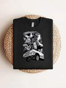 Women T-Shirts - Black - View 2