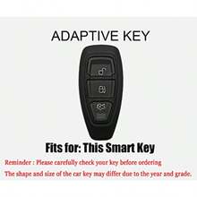 Fda para compatile con  Focus 3 4 ST Mondeo MK3 MK4 Fiesta Fusion Kuga 2013 2014 2015 2017 Transit Tourneo - Llavero B Rojo - Ver 3
