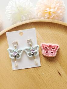 Butterfly Shape Polymer Clay Earring Cutter Set, DIY Handmade Jewelry Making Tool, High Precision Polymer Clay Or Modeling Clay Molds, Suitable For Earrings, Pendants & Craft Projects - Butterfly Shape - View 7