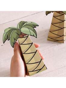 1-80pcs 10.5x5x14cm Middle Eastern Pyramid Gift Box - Green Foil Palm Design, Reusable For Candy, Chocolate, Incense, Ramadan Eid & Arabian Nights Party Favors - View 14
