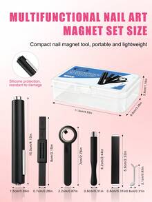 1 Stück Multifunktions-Magnetset Katzenaugen-Magnetgelstift Nagelkunst-Magnetwerkzeug starker Katzenaugen-Gel-Nagelkunst-Magnet Multifunktions-UV-Gel-Nagellack Nagelkunst-Werkzeug Magnetstab Heim-Nagelsalon DIY-Nagelkunst-Zubehör Nagelkunst-Werkzeuge Nagelkunst-Zubehör Nagelkunst Nagelspitzen - Verschiedenfarbig - Übersicht 5