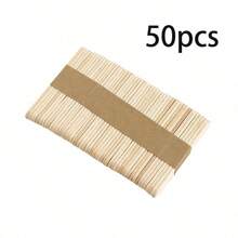 50pcs Natural Wood Colored Craft Sticks, Multi-Purpose Wooden Sticks For DIY Crafts, Home Art Projects, Classroom Art Supplies - A - View 6