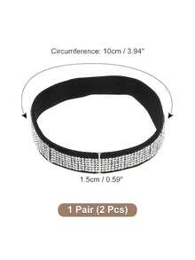 Non-Slip Rhinestone Elastic Shoelaces - Adjustable Heel Strap, Ensures Fit | Versatile Accessory For Loafers, Flats And High Heels | Non-Slip And Invisible Footwear Accessory - Multicolor - View 8