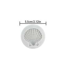 3pcs Ocean Theme Cake Gummy Silicone Molds Shell Conch Starfish Coral Baking Molds For DIY Cake Decoration Chocolate Candy Polymer Clay Craft Projects - Light Grey - View 9