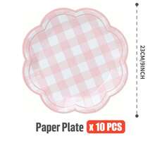10pcs/25pcs/50pcs Octagonal Petal Series Disposable Plates, Party Supplies, Gathering Supplies, Holiday Supplies, Suitable For Gender Reveal, Birthday Party, Theme Party, Family Picnic - View 22