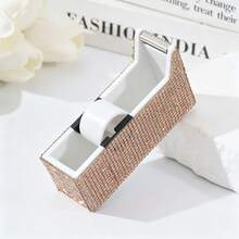 Light Luxury Rhinestone-Decorated Eyelash Extension Tape Cutter Storage Box PE Non-Woven Fabric Eyelash Tape Holder Cutter - Multicolor - View 13