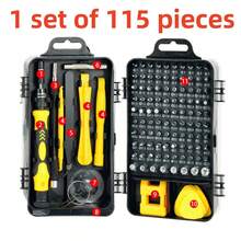 115/46pcs Ultimate Car Mechanical Tool Set - Premium Ratchet Torque Wrench And Multi-Screwdriver Set - Ultra Portable, All-In-One Solution For Car, Bicycle, Motorcycle Repair Tools - Multicolor - View 10