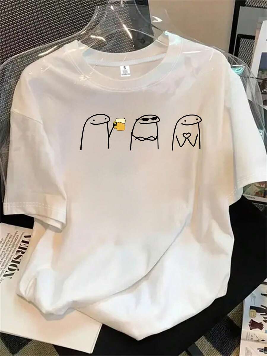 Halloween Graphic T-Shirt - White - View 1