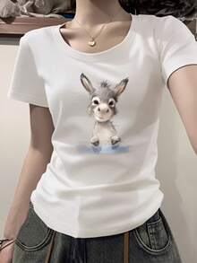 Women T-Shirts - White - View 2