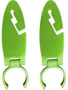 Universal Paddle Board Fin Clips, 2 Pack Adjustable Surfboard Fin Fixing Buckles, Durable Clamps, Practical Accessories For Water Sports & Kayak - Green - View 3