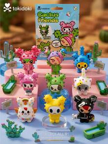 Officially Licensed Tokidoki Cactus Series Edgy Kawaii 3D Figure Desk Ornament - Multicolor - View 3