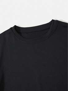 Plus-Size Women's T-Shirt With Printed Lettering And A Five-Pointed Star Pattern, Loose And Casual Fit. Plus-Size Clothing Sizes - Dark - View 7