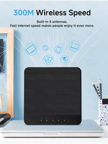 DBIT Mini Box 4G Lte Router Wifi SIM Card Modem 4G Car Wifi Amplifie Support 5V USB Power Supply And 30 Device Connections - Black - View 5