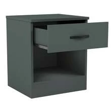 Home Discount Vida Designs Riano 1 Drawer Bedside Chest Cabinet Table Nightstand Coffee Sock Drawers Storage Organisation Display - Green - Green - View 11