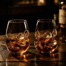 4/6-Piece Set Of 17oz/503ml, Spiral Design Crystal Handleless Wine Glasses, Red Wine Glassware, Creative Japanese Style Glass Cups, Household Drinking Cups, Tea Cups, Ideal Choice For Wine Enthusiasts And Special Occasions. - 玻璃杯 - 查看 10
