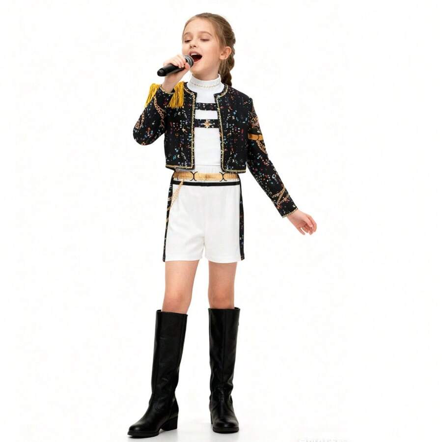 Devil Girl Group Cosplay Outfits Stage Performance Costumes Anime Cosplay Costumes For Girls Stage Costumes Holiday Costumes - A - View 1