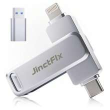 APP不要 JinctFlx USB Type-C フラッシュドライブ 128GB スマホ用 USBメモリ Android/ 17/16/15/14/13/iPad対応 写真・動画バックアップ データ転送 外付けメモリ PC//ノートパソコン対応 高速保存 プラグ＆プレイ 軽量 小型 持ち運び便利 - チェックする 6