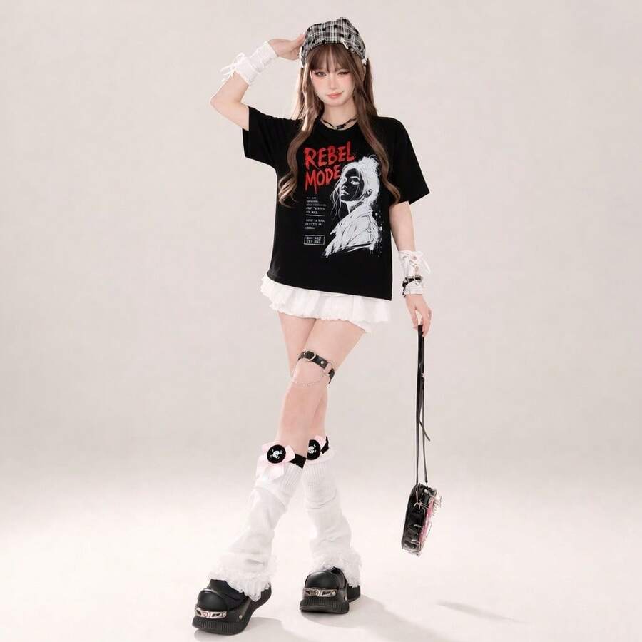 Women T-Shirts - Black - View 1