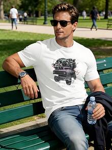 Men T-Shirts - White - View 2