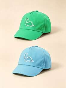 1/2 buah Topi Baseball Motif Dinosaurus Hewan Lucu, Lembut dan Dapat Diatur, Cocok untuk Balita Perempuan dan Laki-laki, Musim Semi, Musim Gugur, Musim Panas, Kasual Sehari-hari, Pesta, dan Bermain - MultiWarna - View 22