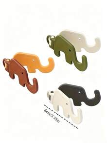 1pc Cute Elephant Foldable Phone Stand, Portable Mini Desktop Slouchy Stand, Dual-Use Keychain (Due To Shooting Angle And Magnification, The Actual Size Of The Object May Differ Slightly From The Photo) - Multicolor - View 6