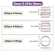 HSDOUBLE 300pcs/Pack Metal Bra Rings, Sliders, Bra Strap Hooks, Adjustable Buckles, Lingerie Strap Adjustment Accessories, Used For Lingerie Swimwear Adjustment Sewing Accessories - 300pcs - View 20