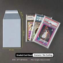 100pcs Compatible Cases For PSA/PAS/BGS/Top Loads/Graded Magnetic Card Holders - Reusable Collectible Card Sleeve Protectors (Baseball, Football, Gaming) - Protective Cases For Collectors - Multicolor - View 10