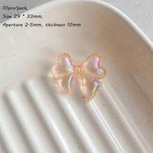 Acrylic Transparent UV Color Fat Bow Bead DIY Jewelry Mobile Phone Chain Keychain Production Accessories Materials - Multicolor - View 16