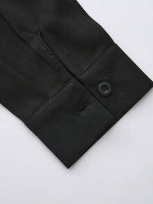 Conjunto de Kaftán para Hombre Camisa de Manga Larga Bordada Cuello Redondo y Pantalones Casuales 2 Piezas Estilo Africano Adecuado para Festivales, Regalos, Negocios - Negro - Ver 9