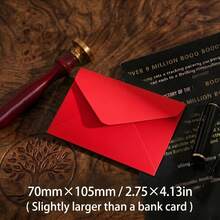 20/50pcs 10.5*7cm Vintage Square Mini Kraft Paper Envelopes - Ins Style Storage Envs For Small Cards Love Letters - A - View 19