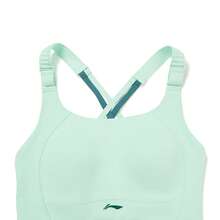 LI-NING Women's High Support Sports Bra Sweat-Proof Non-See-Through Fitness Top AUBW010 - 浮水綠 - 查看 3
