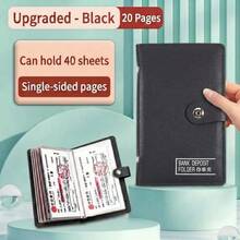 Card Holder Certificate Holder Check Organizer Cash Organizer Transparent Bill Holder Office Receipt Payment Book - A - View 14
