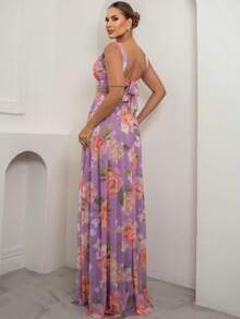 Long Wrap Dress For Graduation And Wedding Bridesmaids. Luxury Dresses. - 丁香印花 - 查看 2