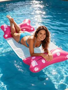 Hamaca inflable para piscina, tumbona de agua de malla 4 en 1 con reposacabezas, balsa flotante multifuncional para adultos, flotador portátil para fiesta de piscina de verano, playa, lago, relajación en piscina, PVC reforzado, 3 colores disponibles - Multicolor - Ver 5