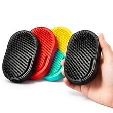 Pente Oval Pata Masculino de Bolso Cabelo Barba Desembaraçador Antinó (CADA UNIDADE) - KIT 2 UNIDADES - Visão 3
