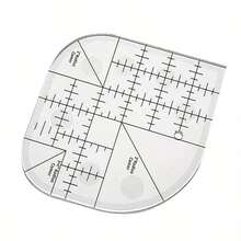 Regla de corte de ángulo curvo para patchwork | Regla de acrílico para costura y patchwork | Suministros de costura DIY, plantilla de costura, herramientas de patchwork | Regla de corte de ángulo curvo - A - Ver 5