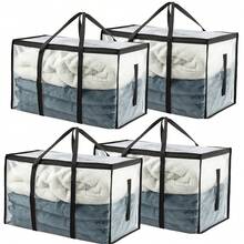 Clothes Storage Bags Large Zipper Moving Wardrobe Organizer Set - View 3