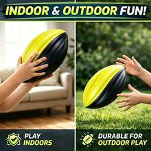 1/3pcs Soft Slow Rebound Football Shaped Stress Relief Toy, Soft Spiral Foam Stress Ball, Suitable For Teenagers Anxiety Relief And Focus - Multicolor - View 2