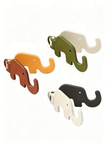 1pc Cute Elephant Foldable Phone Stand, Portable Mini Desktop Slouchy Stand, Dual-Use Keychain (Due To Shooting Angle And Magnification, The Actual Size Of The Object May Differ Slightly From The Photo) - Multicolor - View 4