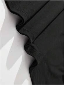 Nouveau modèle 2026 - T-shirt Anime pour homme Zartmann - T-shirt streetwear Harajuku avec motifs géométriques d'anime, haut décontracté à col rond, lavable en machine pour toutes les saisons - Mode pour les conventions d'anime et usage quotidien. - Noir - Voir 4