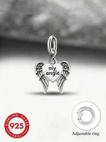 1pc 925 Sterling Silver Heart Beaded DIY Bracelet, Exquisite Gift, Essential For Students Back To School, Affordable Student Jewelry - Style 7 - View 2