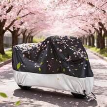 1pc Heavy Duty EVA Motorcycle/Bicycle Cover - Waterproof, UV Resistant, Snowproof, Fits Most Models, Black, Outdoor Vehicle Protection, Stylish Motorcycle Cover, UV Resistant Cover - Multicolor - View 8