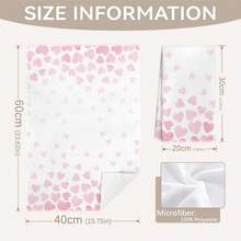 MEMNUN 2入組粉色水彩漸層愛心「Love You More」標語印花廚房抹布 40*60cm/45*70cm 超細纖維現代柔軟洗碗布 手巾 家居裝飾 廚房裝飾 烹飪烘焙手巾 廚房配件 可機洗 清潔用品 適用於餐廳廚房、居家裝飾與禮品 全季節 - 彩色 - 查看 4
