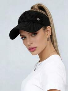 Outdoor Adjustable Breathable Mesh Baseball Cap Men's Hip Hop Letter Hat - A - View 2